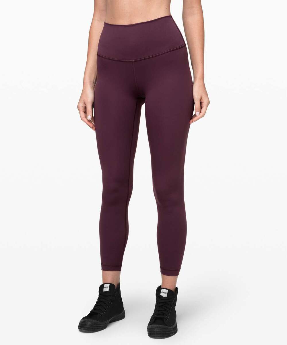 Lululemon Wunder Under Tight Women's Size 6 Deep Maroon High Waisted Pull-On